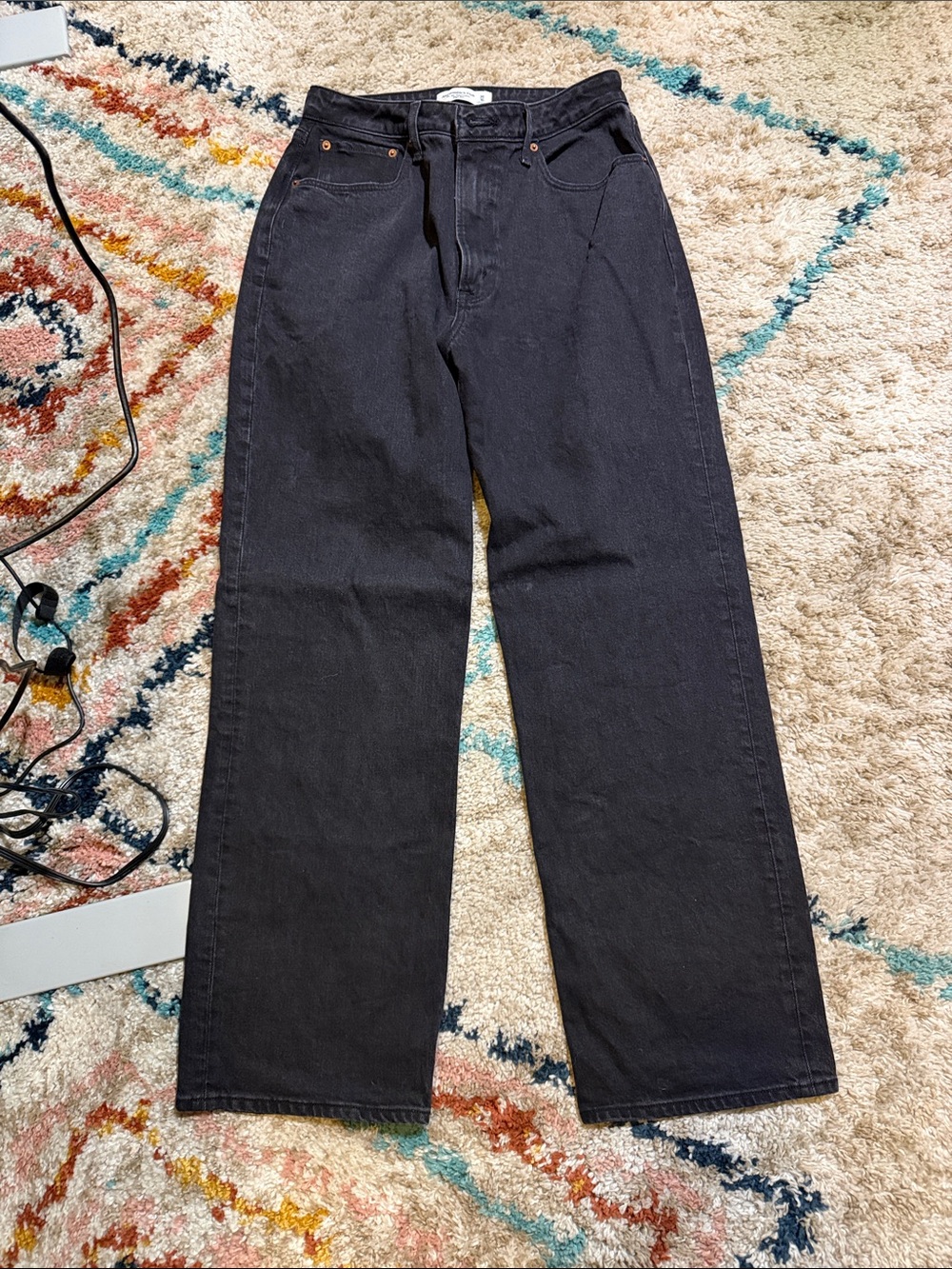 Abercrombie & Fitch Black Straight Jeans